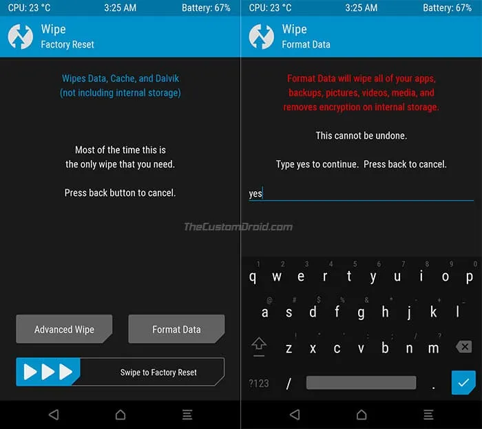 Root Moto Z2 Force - TWRP Format Data