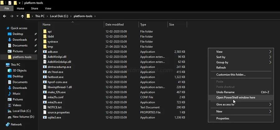 Launch PowerShell on Windows PC