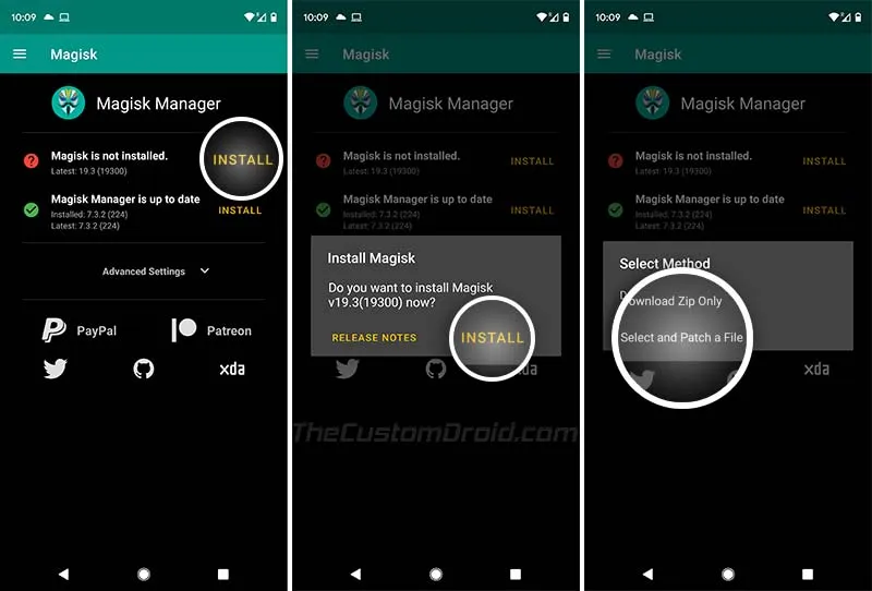 Root Xiaomi Mi A2/A2 Lite without TWRP - Select and Patch a File in Magisk Manager