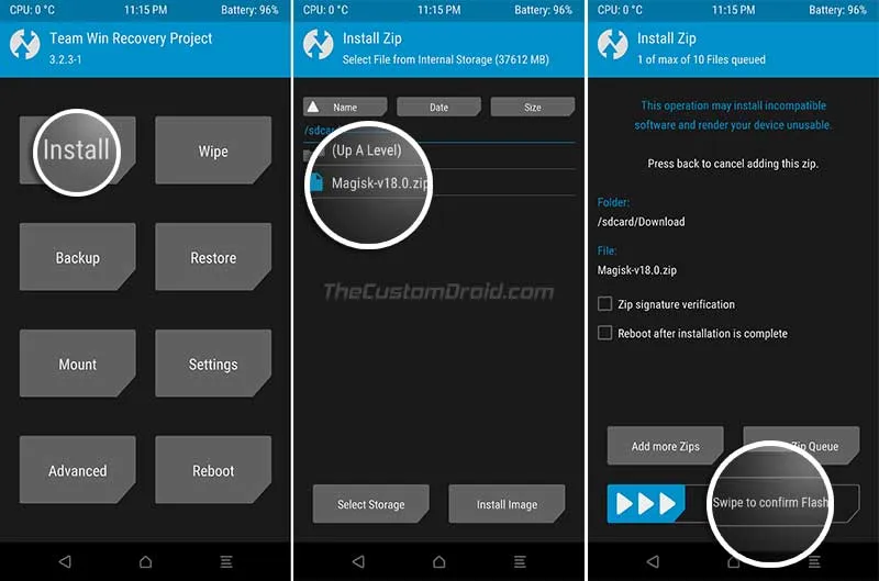 Root Xiaomi Mi A2 and Mi A2 Lite - Install Magisk zip using TWRP