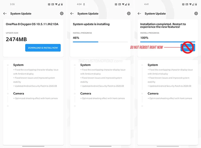 Install OxygenOS OTA update on rooted OnePlus 8/8 Pro