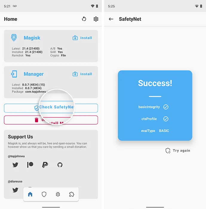 Check SafetyNet in Magisk Manager and verify hardware attestation is fixed