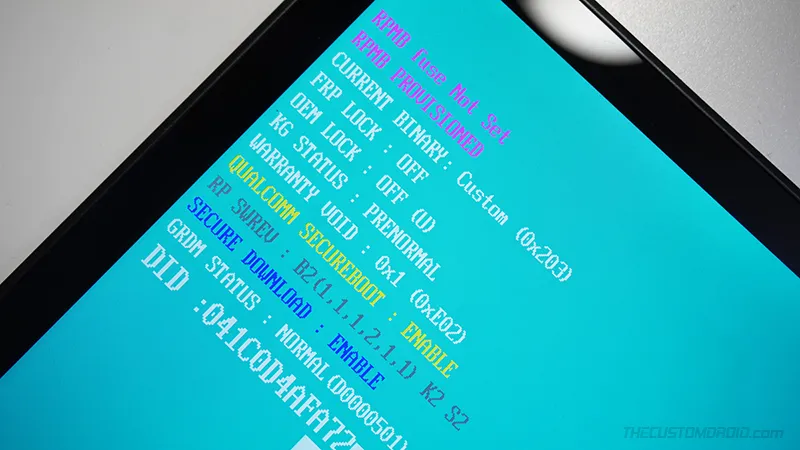 Prenormal KG/RMM state on Samsung devices disables OEM unlocking