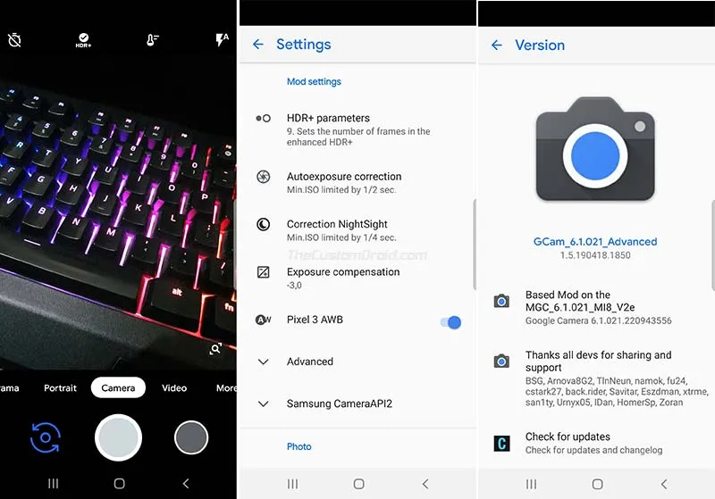 Google Camera Port for Samsung Galaxy S10/S10+/S10e - Screenshots