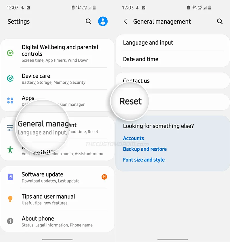 Go to 'Settings' > 'General Management' on Galaxy S20