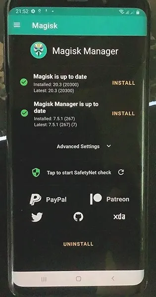 Samsung Galaxy S9 Plus Rooted with Magisk