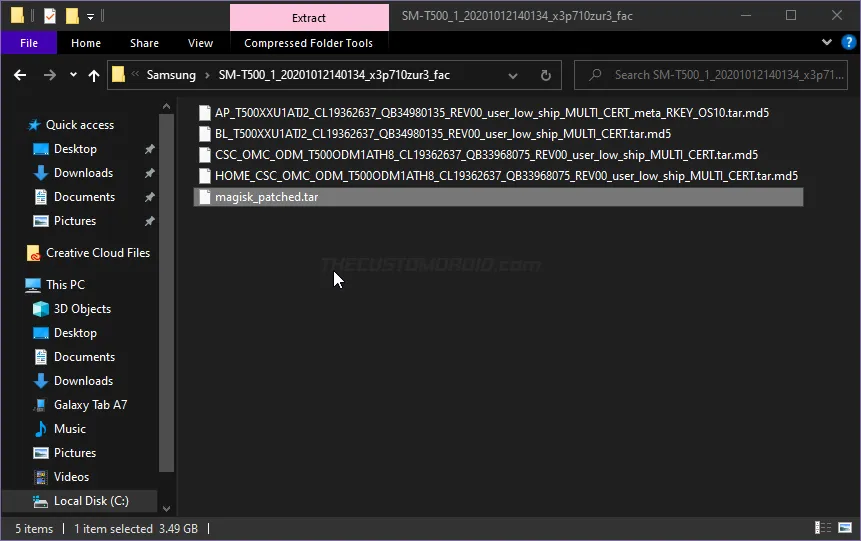 Copy patched AP firmware to the computer