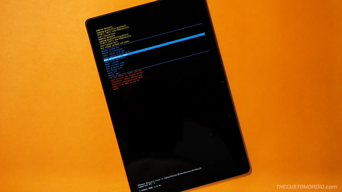 Stock Recovery on Samsung Galaxy Tab A7 10.4 (2020)