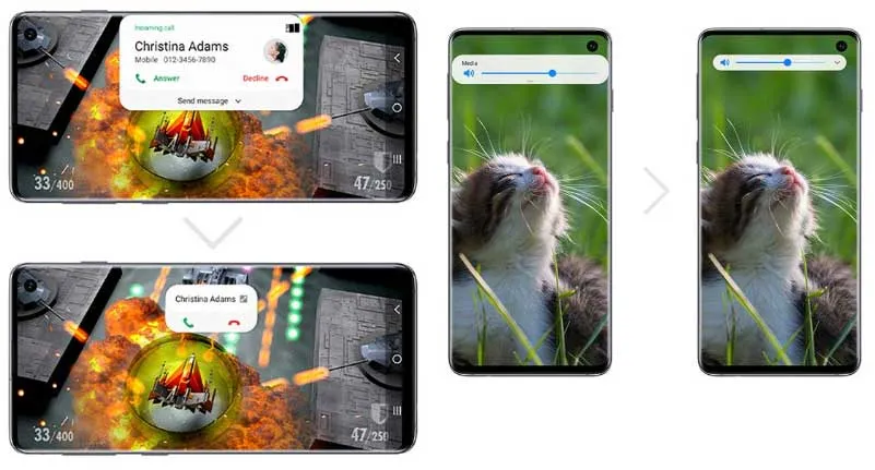 Samsung One UI 2.0 on Galaxy Note 9 - Minimized Notifications