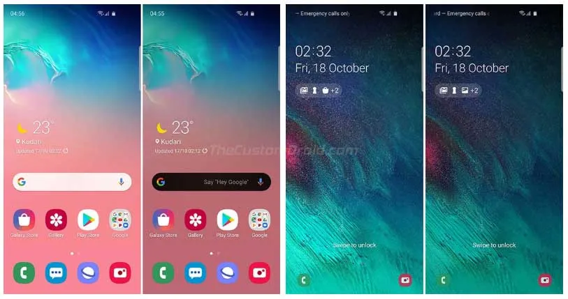 Samsung One UI 2.0 on Galaxy Note 9 - Smart Lock screen