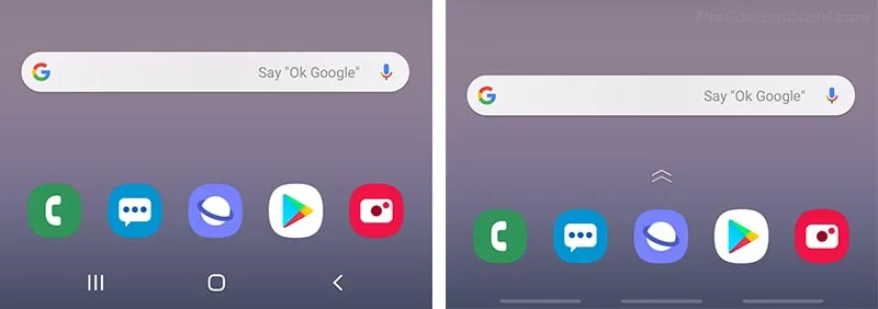Samsung One UI Feature - Full Screen Gesture Navigation