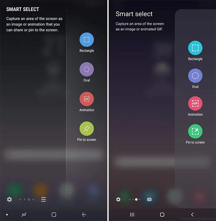 Samsung One UI vs Samsung Experience - Edge Screen