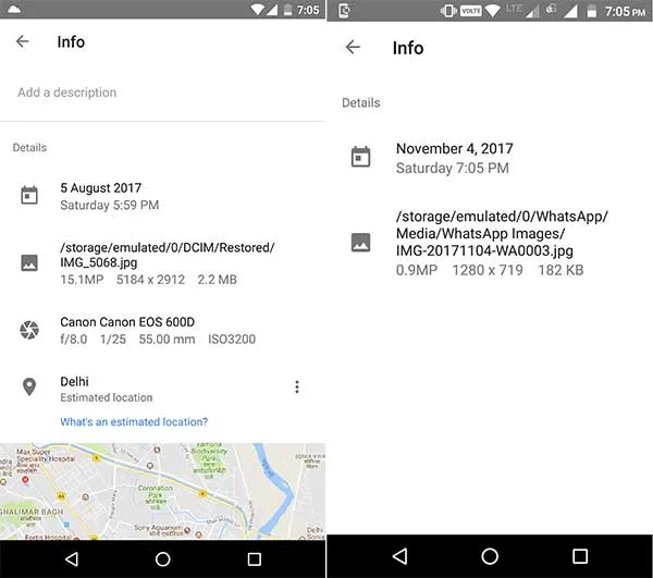 How to Send Uncompressed Images on WhatsApp - Size Comparison