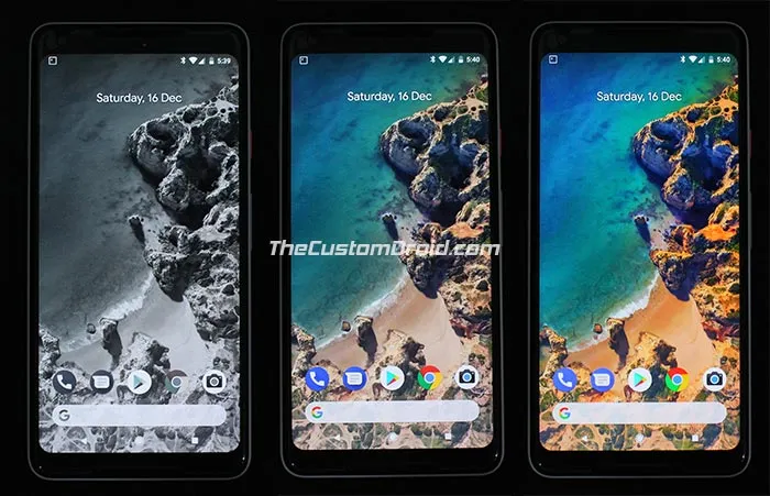 Set Custom Saturation Level on Google Pixel 2 and Pixel 2 XL - Screenshots