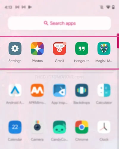 Suggested Apps in Shade Launcher App Drawer