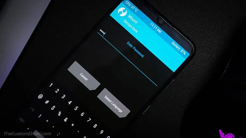 Decrypt Data in Realme 6 Pro TWRP Recovery