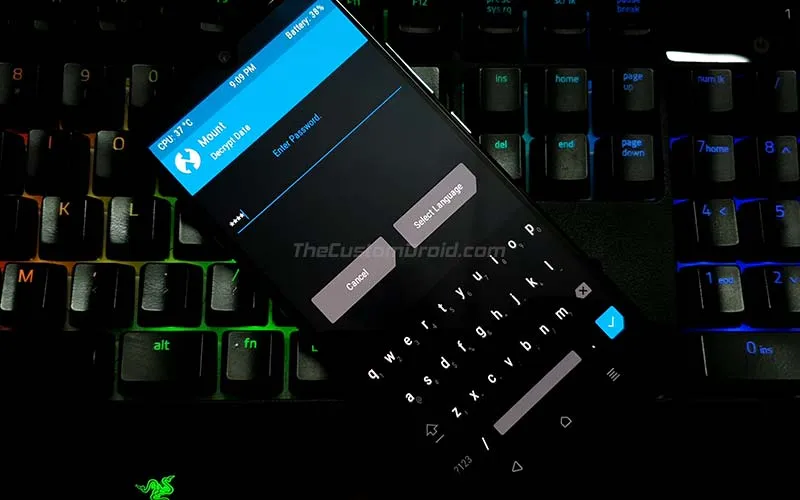 TWRP Decrypting Data Partition on Xiaomi Mi A3