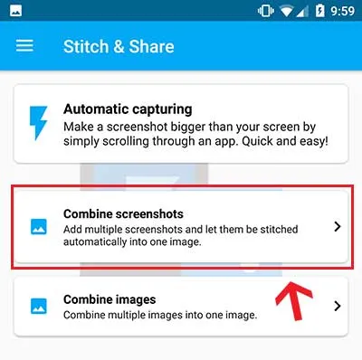 Take Scrolling Screenshots on Android - Combine Individual screenshots