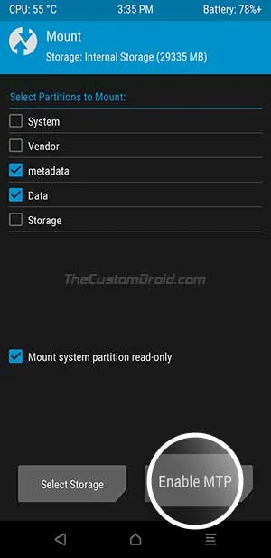 Transfer Kernel and TWRP Installer zip files to Google Pixel 3a (XL)