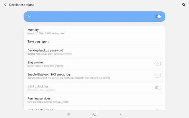Make sure OEM Unlocking is turned ON and greyed out on Galaxy Tab S6