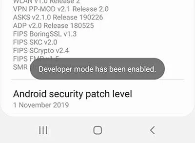 Enable Developer Options on Galaxy Note 10/10+