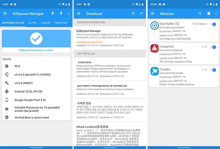 Use EdXposed Manager to Verify Xposed Framework and Manage Modules