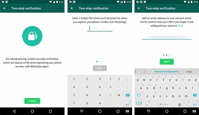 whatsapp messenger tips and tricks Two-step authentication