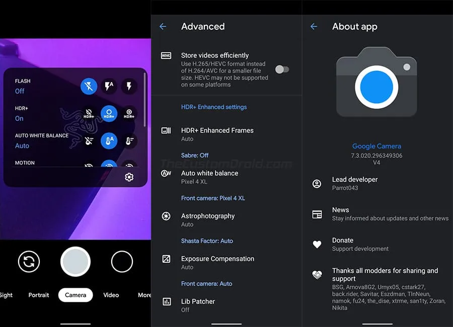 Google Camera Port on Xiaomi Mi A3