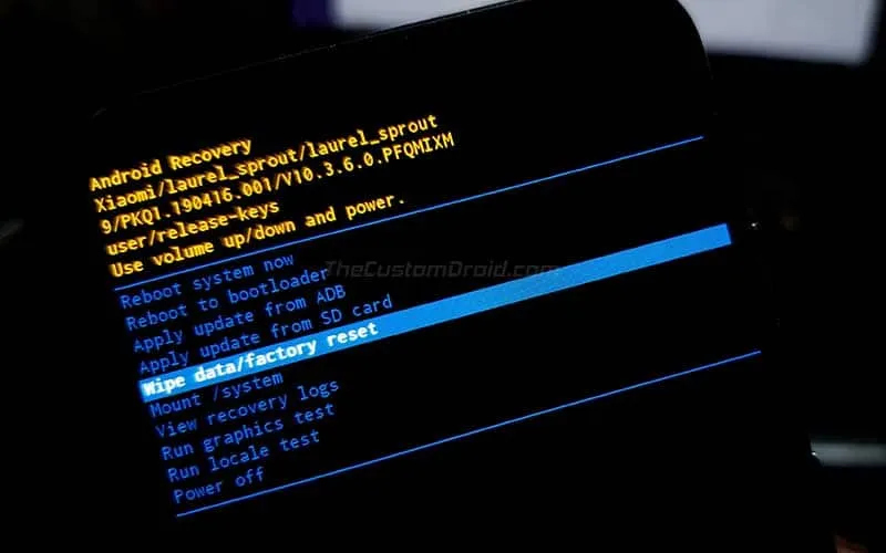 Hard Reset Xiaomi Mi A3 - Wipe Data/Factory Reset in Stock Recovery