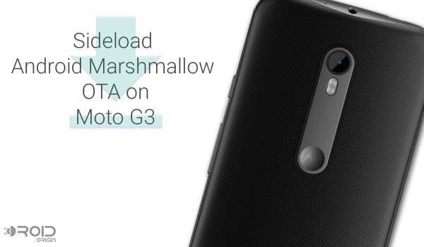 Manually Install Android Marshmallow OTA on Moto G3