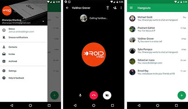 Alternatives to FaceTime on Android Google Hangouts