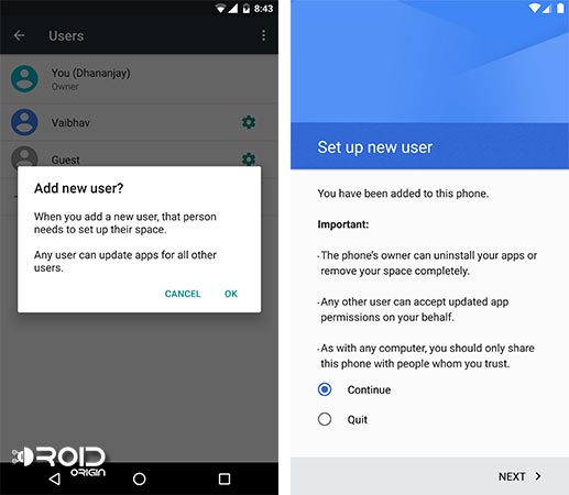 Parental Control on Android Add Extra Profile