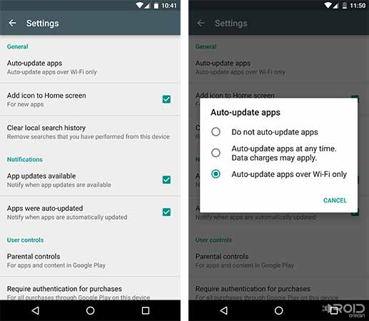 Reduce Data Usage on Android Disable Apps Auto-update