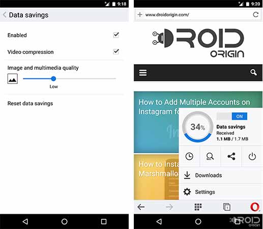 Reduce Data Usage on Android Use Lightweight Browser