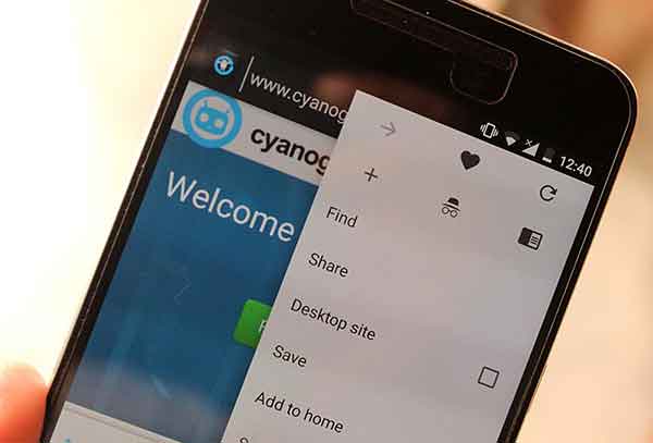 Gello - Родной браузер CyanogenMod