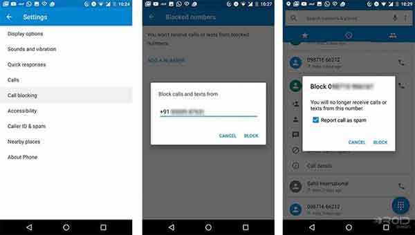 Советы и рекомендации по Android Nougat - встроенный блокировщик вызовов
