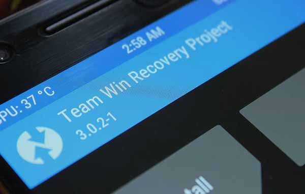 Nexus 6P TWRP v3.0.2-1 Предупреждение