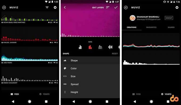 Muviz Nav Bar Audio Скриншоты