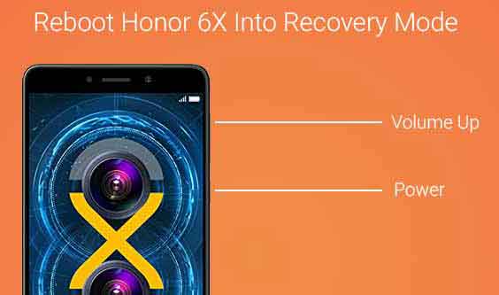 Reboot Honor 6X into Recovery Mode