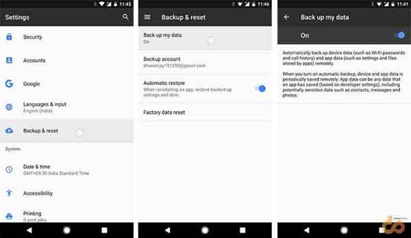 Secure Android Devices - Take backup more often