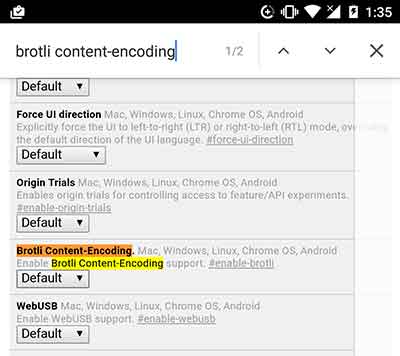 Google Chrome Tips and Tricks - Brotli