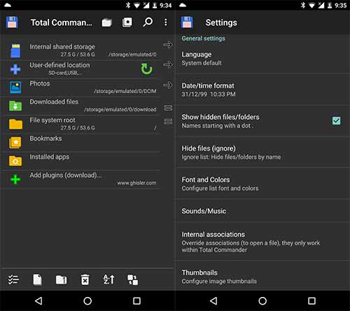 5 лучших приложений для файлового менеджера Android - Total Commander