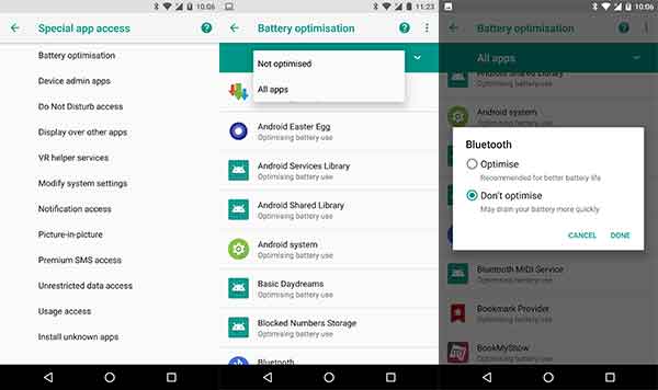 How to Fix Android Oreo Bluetooth Issue - Disable Battery Optimisation
