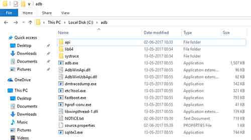 Install ADB on Windows - Files