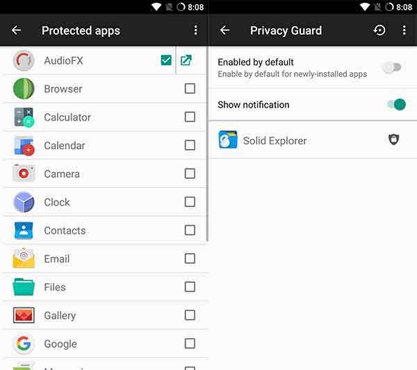 Install LineageOS on OnePlus 5 - Privacy Guard