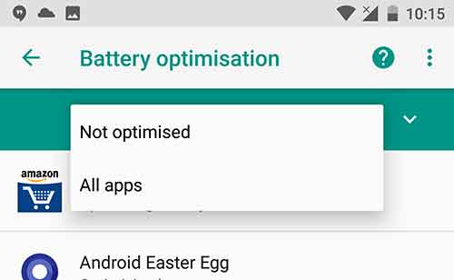 Disable Doze Mode on Android - Battery Optimisation