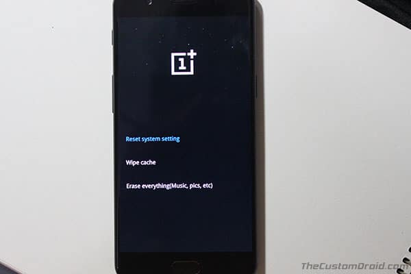 How to Factory Reset OnePlus 5 - Wipe data and cache