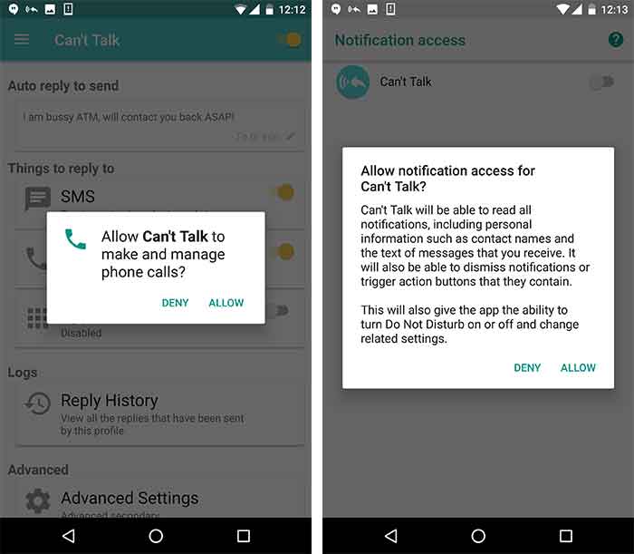 Автоответчик на сообщения в WhatsApp и других приложениях - Скриншот 2 приложения