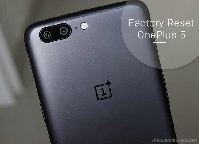 Как восстановить заводские настройки OnePlus 5