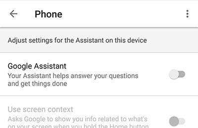 Disable Google Assistant on Android - Turn off Google Assistant Toggle